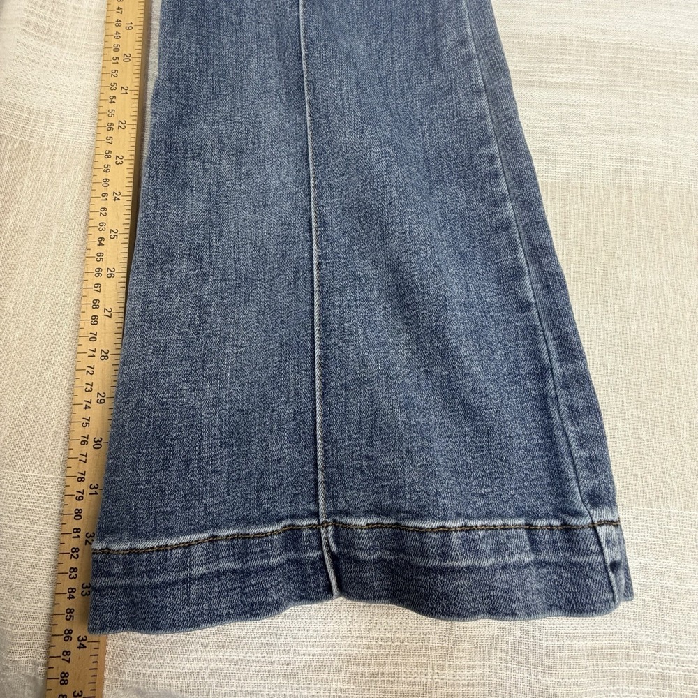Judy Blue High Rise Flare Women's Jeans Sz 18W Medium Wash Front Seam Stretch - Picture 7 of 8